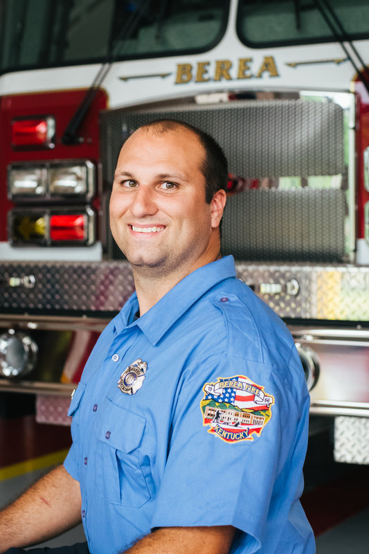Firefighter Adam Coomes