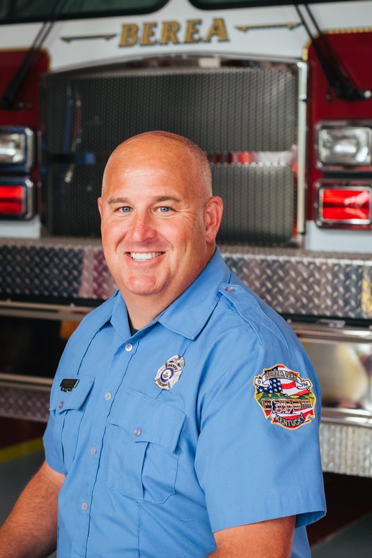 Firefighter Robbie Johnson