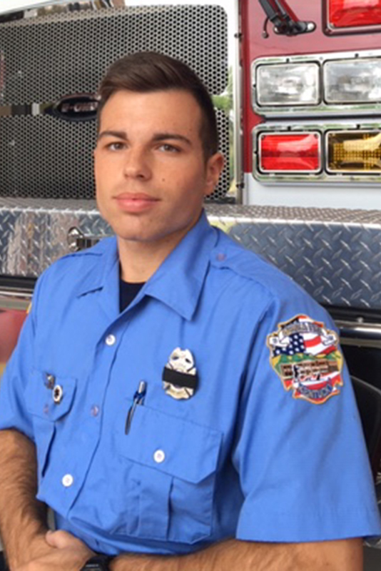 Firefighter Nick Corman